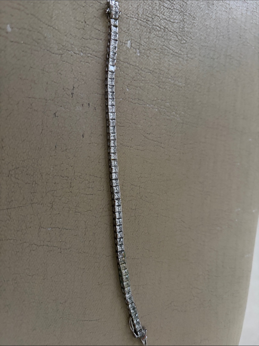 Classic Silver colored tennis Bracelet